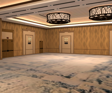 Sheraton Dallas — Austin Ballroom — 3D venue model in EVT3D