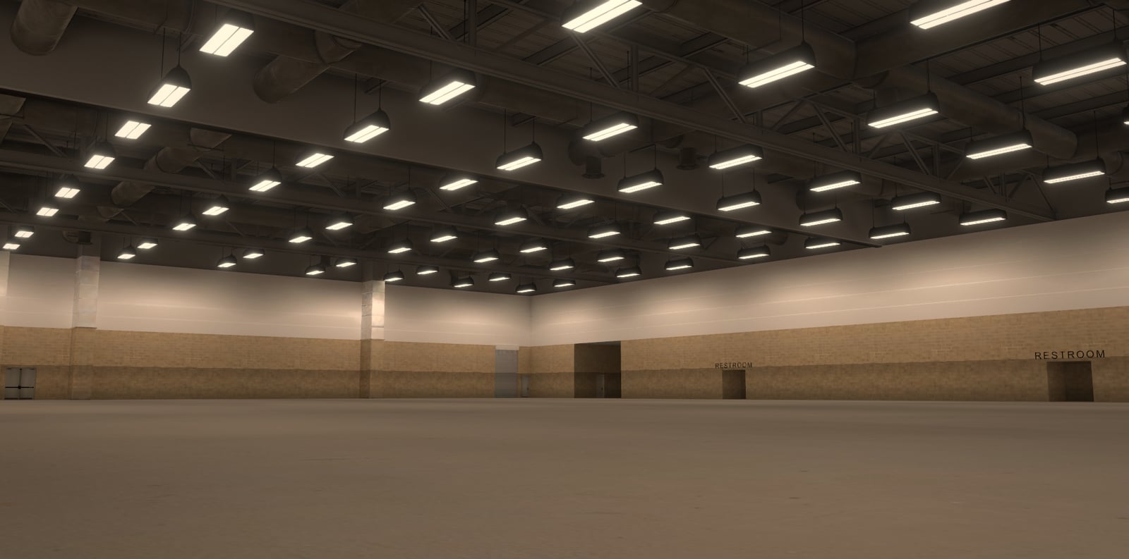 Irving Convention Center — Exhibit Hall A & B — 3D venue model in EVT3D