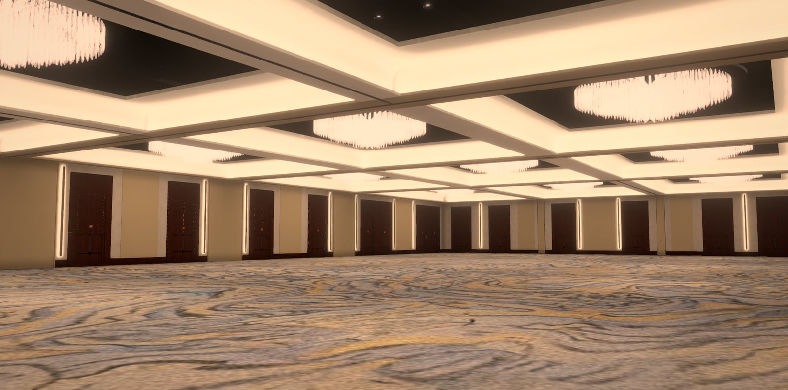 Marriott Marquis Houston — Texas Ballroom — 3D venue model in EVT3D