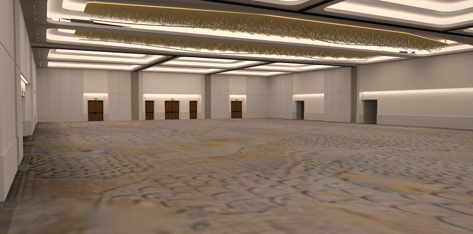 Omni Hotel Fort Lauderdale — Port Everglades Ballroom — 3D venue model in EVT3D